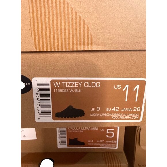 Koolaburra by UGG Tizzy Black Suede Platform Clogs Size 11 - Picture 16 of 16